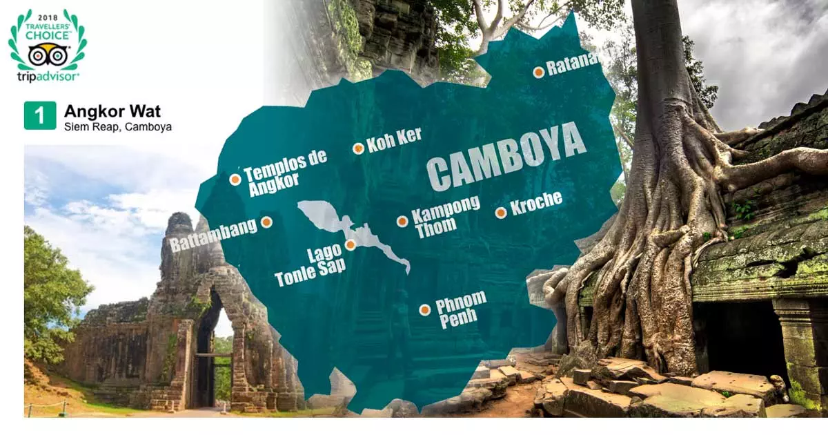 Templos de Angkor reconocidos como mejor lugar de interés del mundo en 2018 por Trip Advisor