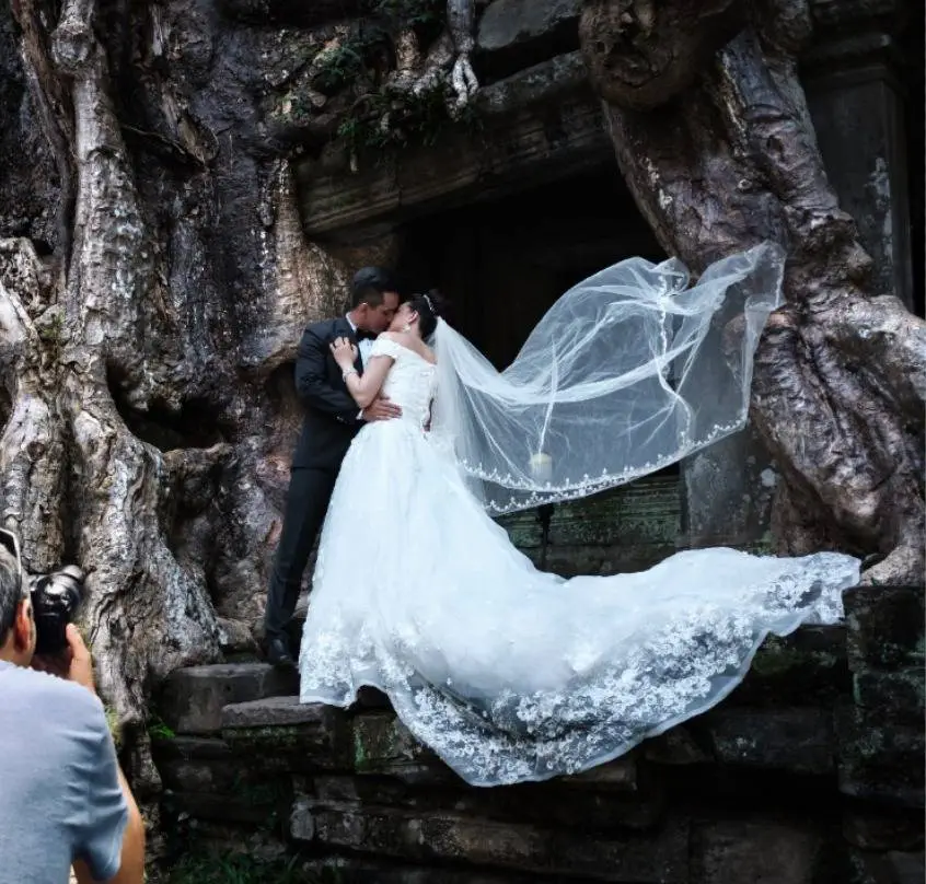 Sesion de fotos profesional en angkor,novios, luna de miel, Camboya