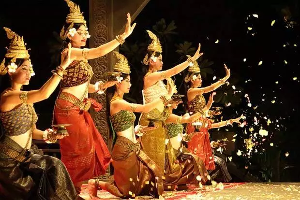 baile danza Apsara en Angkor, Camboya