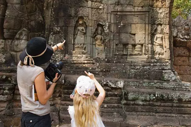 Templos de Angkor con niños, Camboya en familia
